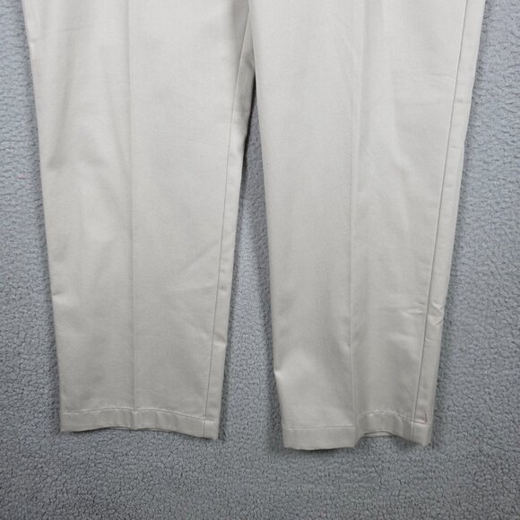 Van Heusen Pants Mens Size 34x30 Clay Classic Fit Chino Cotton Twill Flat Front - Picture 4 of 12